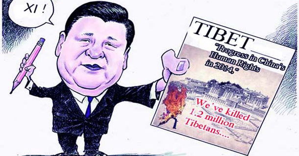 Xi-cartoon-Tibet-HR - Tibetan Magazine for Tibet News &amp; Issues